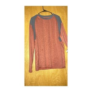 Stanley long sleeve shirt, XL maroon and gray